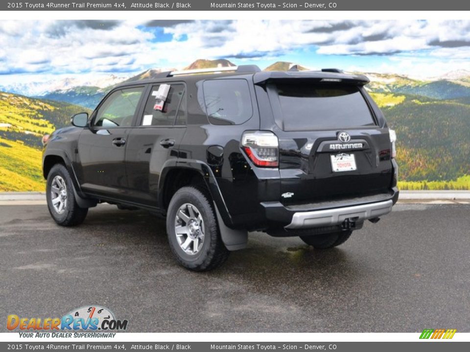 2015 Toyota 4Runner Trail Premium 4x4 Attitude Black / Black Photo #3