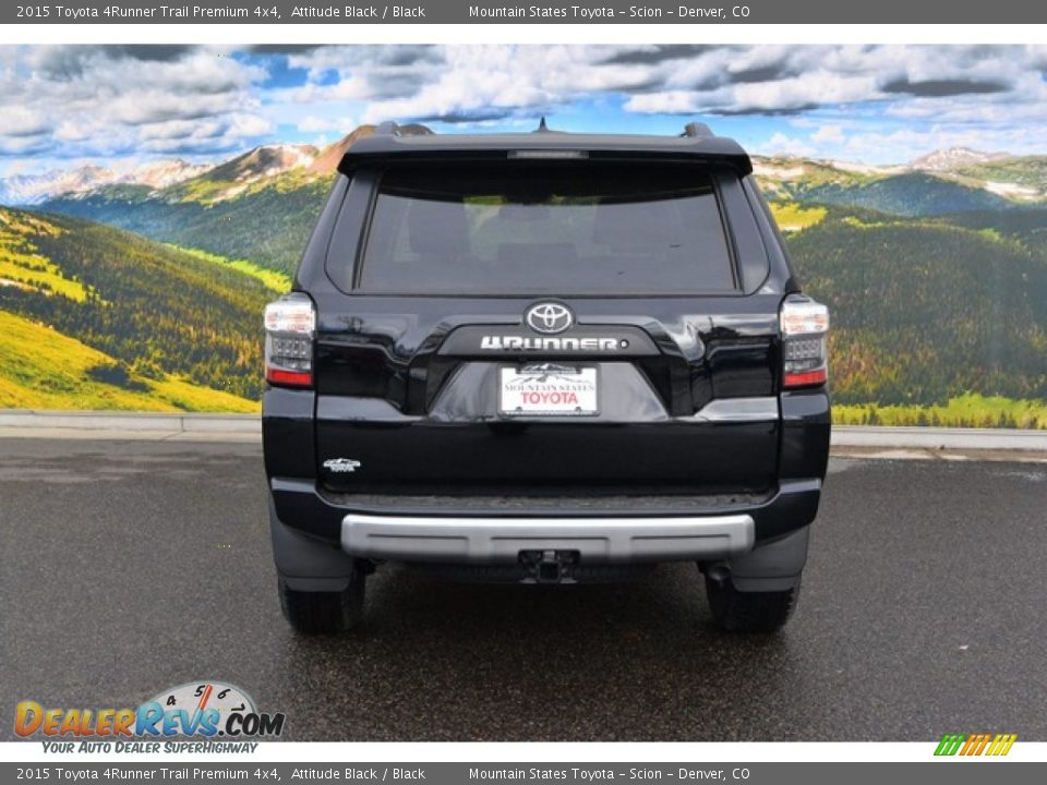 2015 Toyota 4Runner Trail Premium 4x4 Attitude Black / Black Photo #4