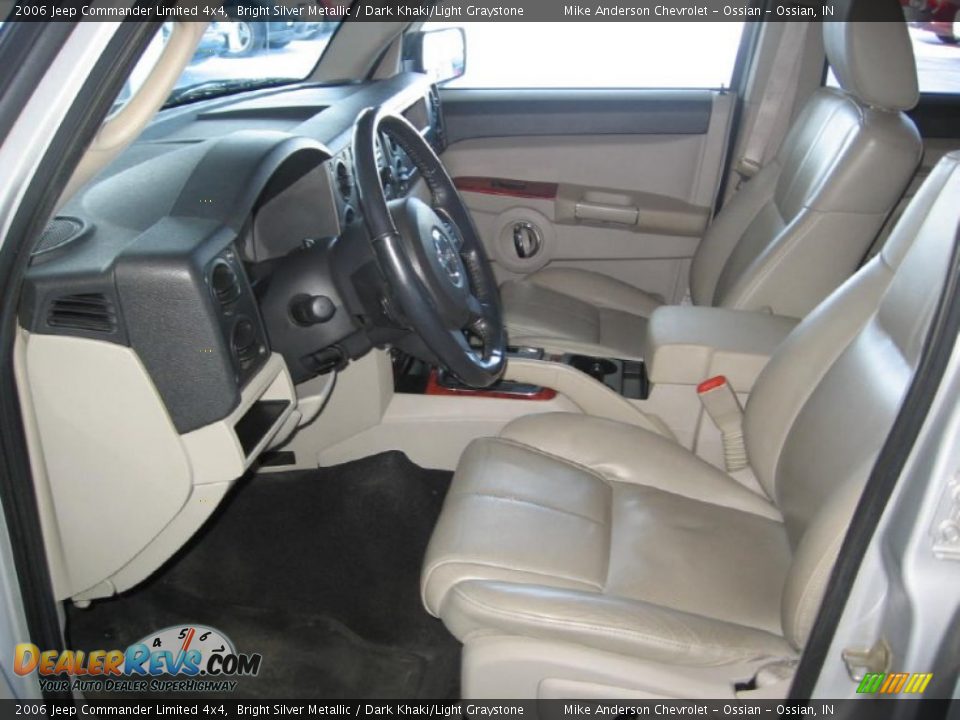 2006 Jeep Commander Limited 4x4 Bright Silver Metallic / Dark Khaki/Light Graystone Photo #8