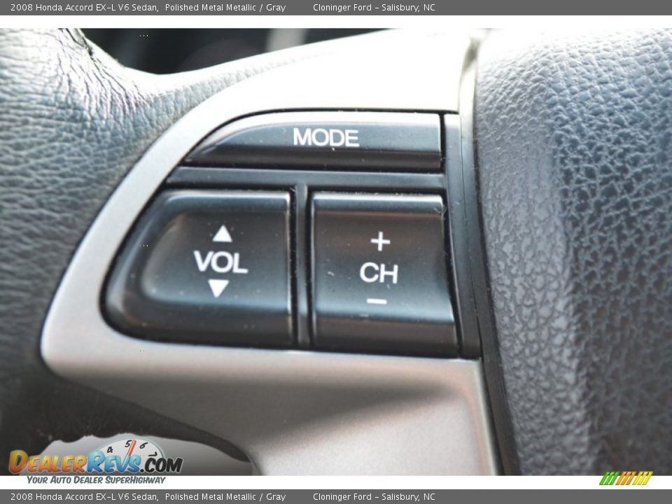 2008 Honda Accord EX-L V6 Sedan Polished Metal Metallic / Gray Photo #24