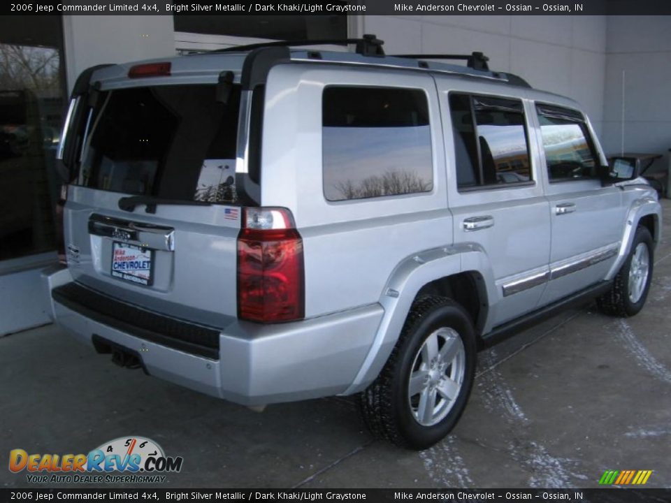 2006 Jeep Commander Limited 4x4 Bright Silver Metallic / Dark Khaki/Light Graystone Photo #24
