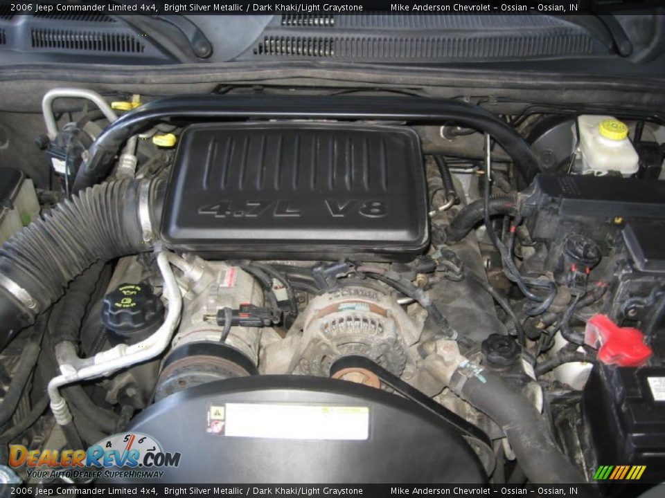 2006 Jeep Commander Limited 4x4 Bright Silver Metallic / Dark Khaki/Light Graystone Photo #28