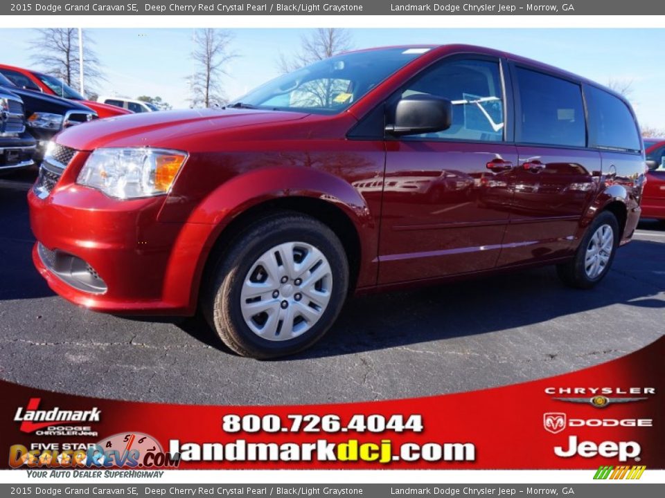 2015 Dodge Grand Caravan SE Deep Cherry Red Crystal Pearl / Black/Light Graystone Photo #1