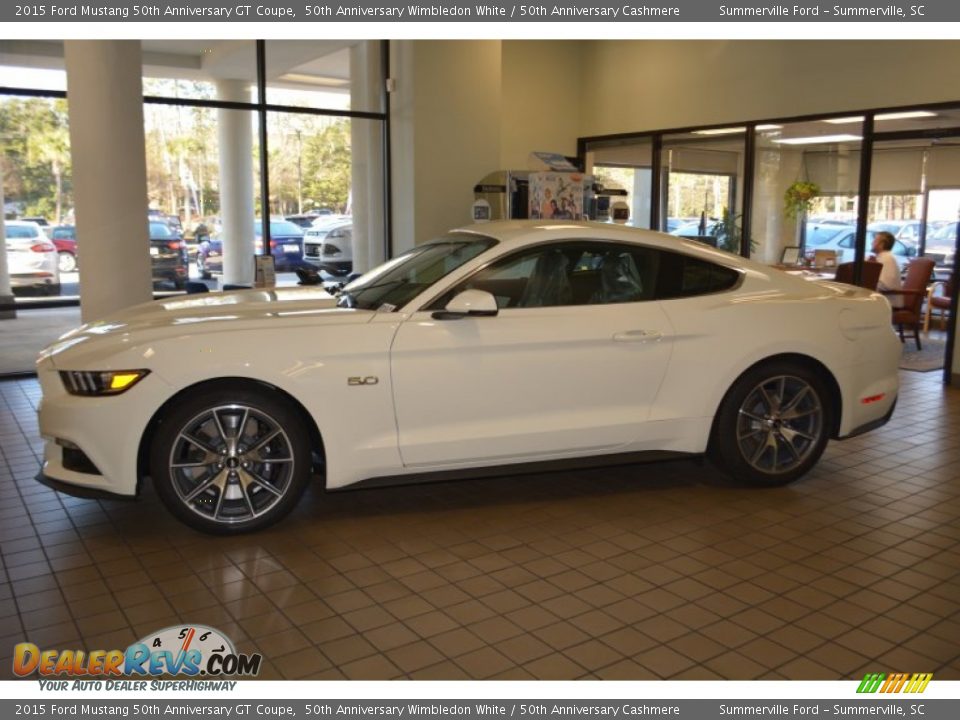 50th Anniversary Wimbledon White 2015 Ford Mustang 50th Anniversary GT Coupe Photo #6