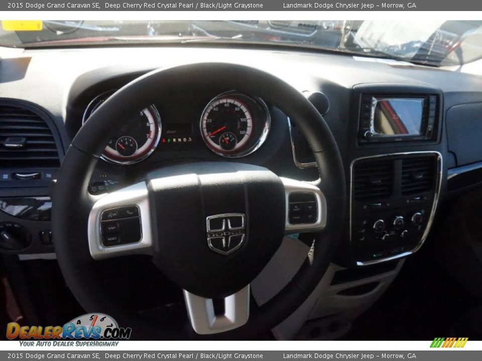 2015 Dodge Grand Caravan SE Deep Cherry Red Crystal Pearl / Black/Light Graystone Photo #7