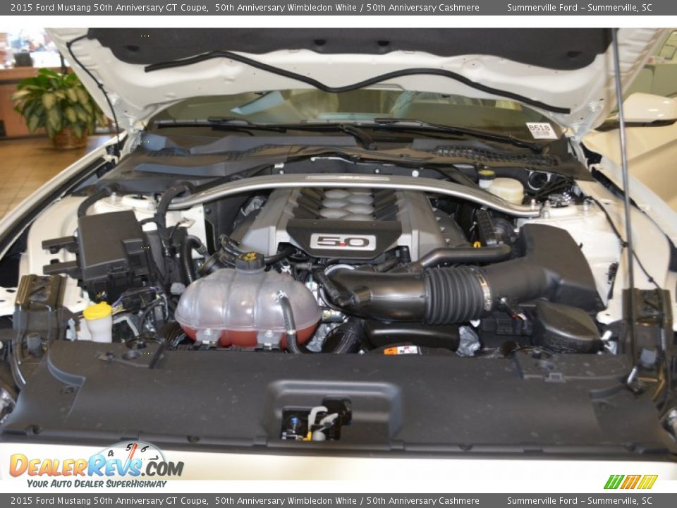 2015 Ford Mustang 50th Anniversary GT Coupe 5.0 Liter DOHC 32-Valve Ti-VCT V8 Engine Photo #15