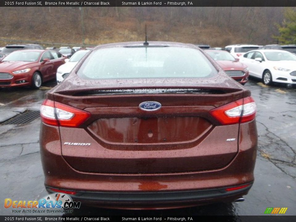 2015 Ford Fusion SE Bronze Fire Metallic / Charcoal Black Photo #4