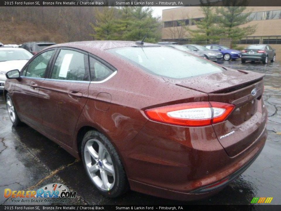 2015 Ford Fusion SE Bronze Fire Metallic / Charcoal Black Photo #5