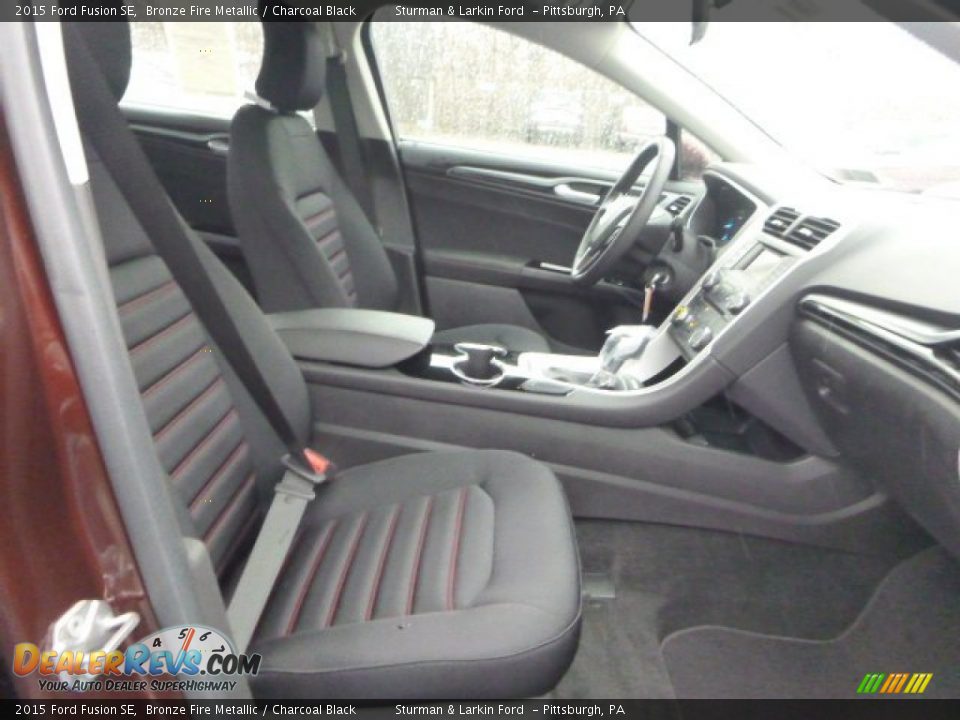 2015 Ford Fusion SE Bronze Fire Metallic / Charcoal Black Photo #10