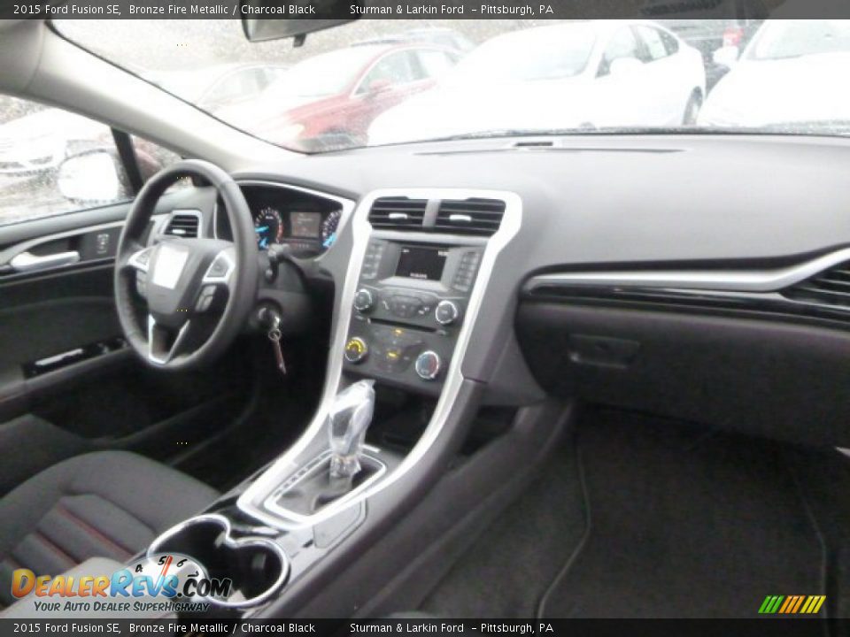 2015 Ford Fusion SE Bronze Fire Metallic / Charcoal Black Photo #11