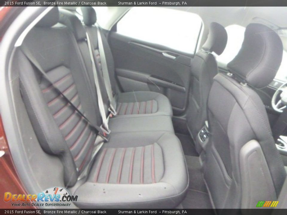 2015 Ford Fusion SE Bronze Fire Metallic / Charcoal Black Photo #12