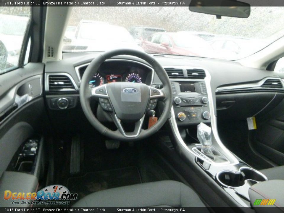 2015 Ford Fusion SE Bronze Fire Metallic / Charcoal Black Photo #14