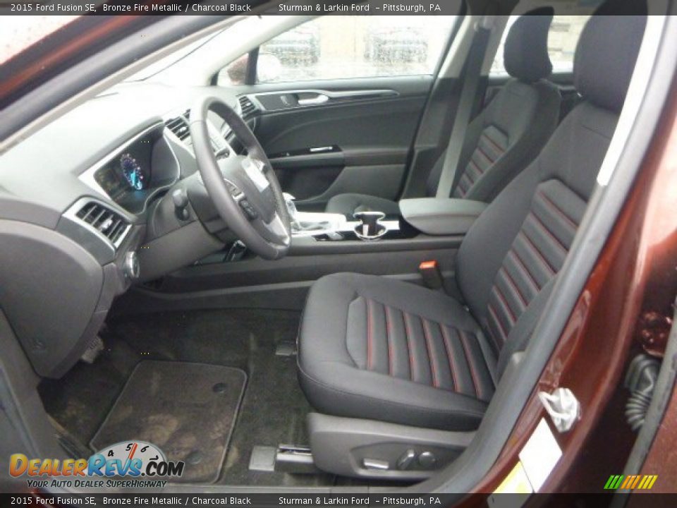 2015 Ford Fusion SE Bronze Fire Metallic / Charcoal Black Photo #16