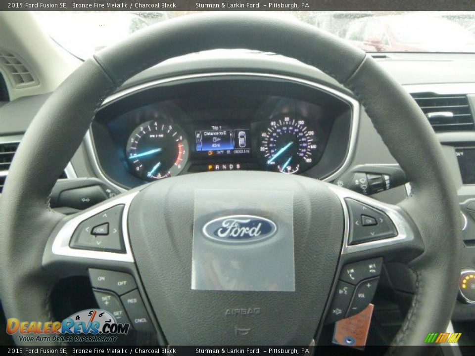 2015 Ford Fusion SE Bronze Fire Metallic / Charcoal Black Photo #19