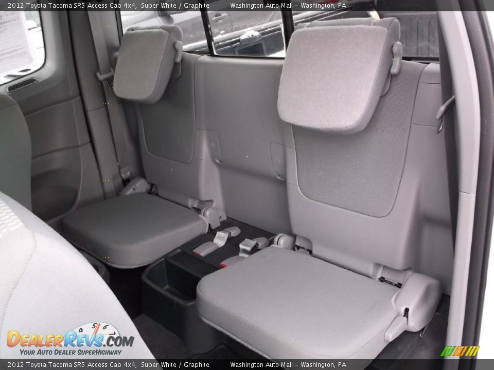 2012 Toyota Tacoma SR5 Access Cab 4x4 Super White / Graphite Photo #13