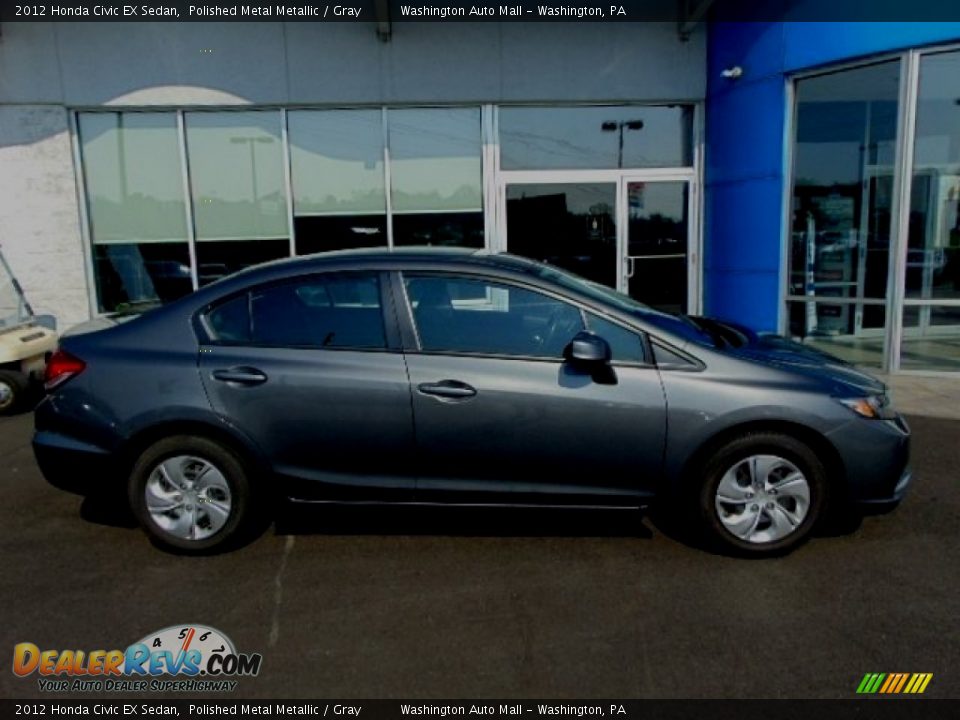2012 Honda Civic EX Sedan Polished Metal Metallic / Gray Photo #2