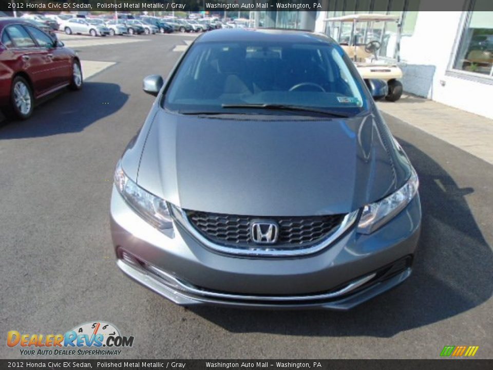 2012 Honda Civic EX Sedan Polished Metal Metallic / Gray Photo #3