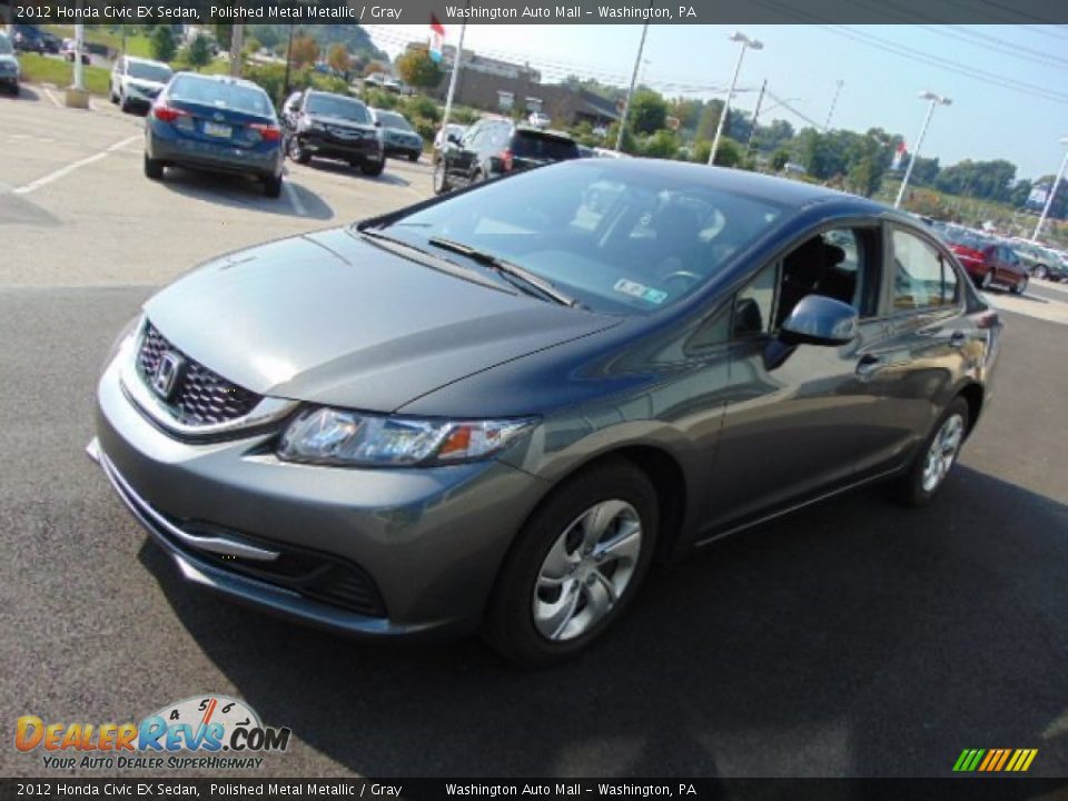 2012 Honda Civic EX Sedan Polished Metal Metallic / Gray Photo #4