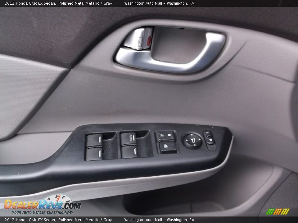 2012 Honda Civic EX Sedan Polished Metal Metallic / Gray Photo #9