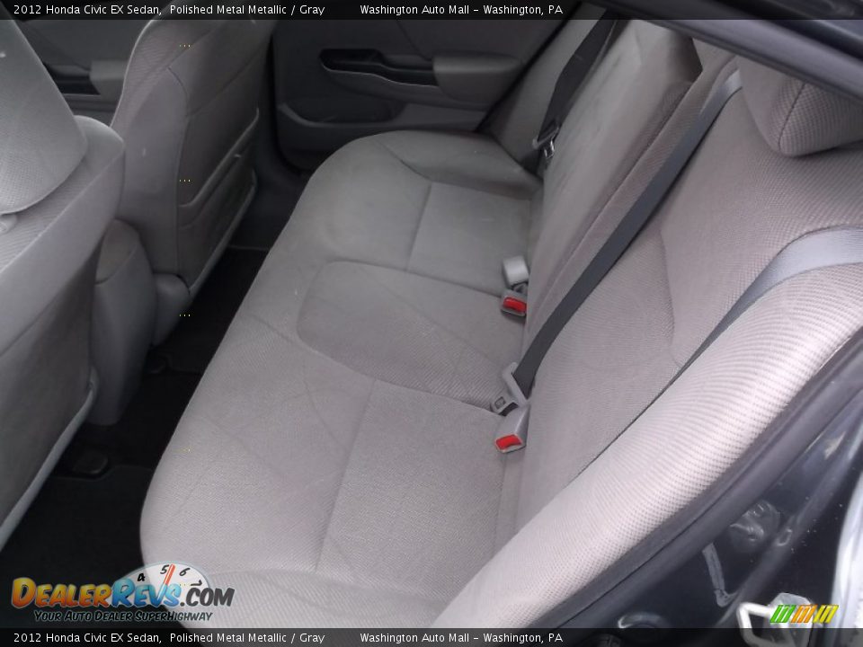 2012 Honda Civic EX Sedan Polished Metal Metallic / Gray Photo #12