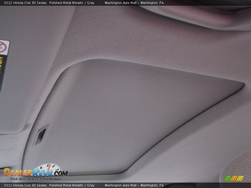 2012 Honda Civic EX Sedan Polished Metal Metallic / Gray Photo #13