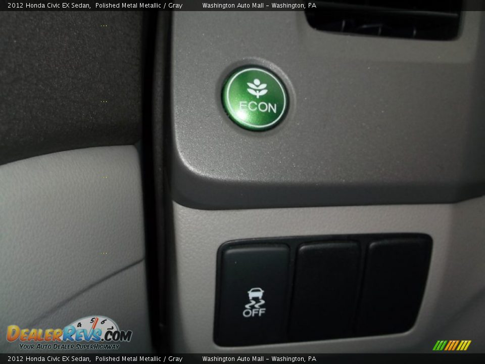 2012 Honda Civic EX Sedan Polished Metal Metallic / Gray Photo #16