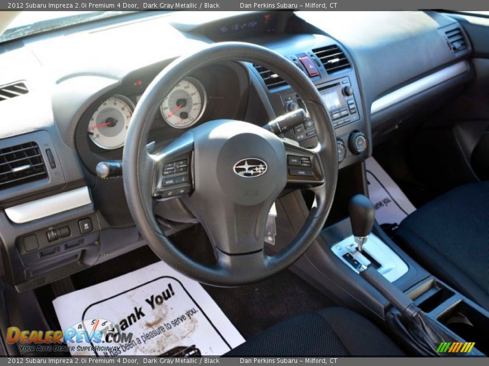 2012 Subaru Impreza 2.0i Premium 4 Door Dark Gray Metallic / Black Photo #6