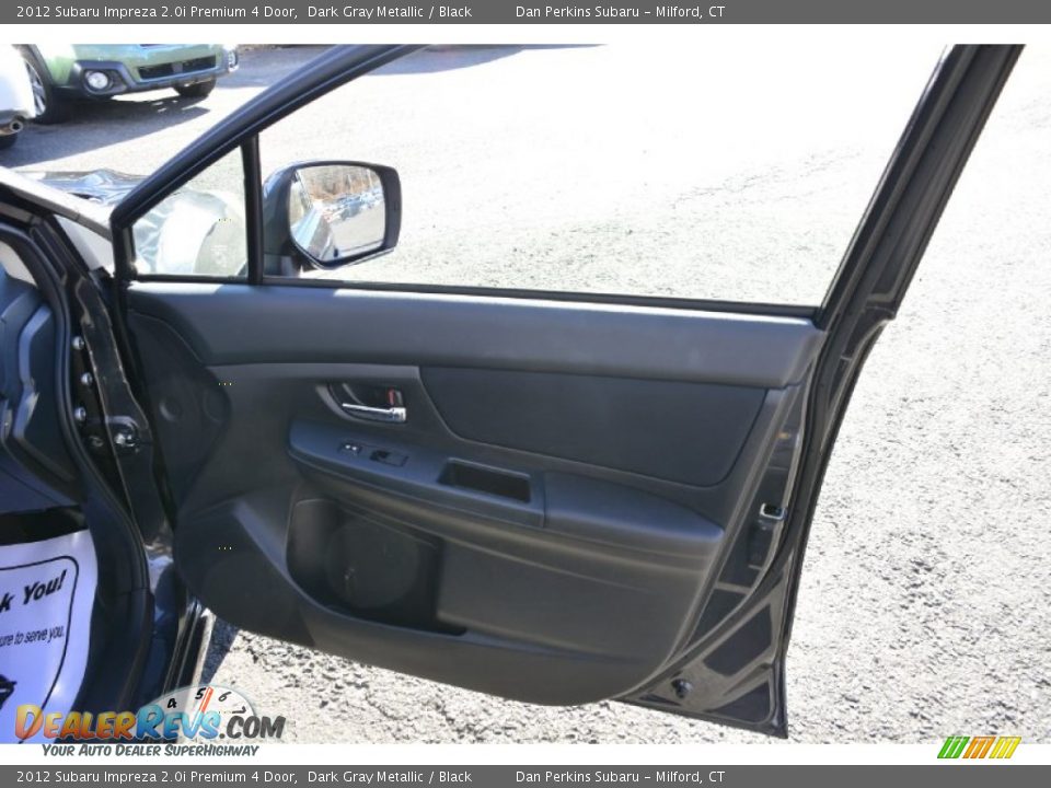 2012 Subaru Impreza 2.0i Premium 4 Door Dark Gray Metallic / Black Photo #17