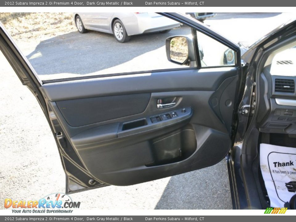 2012 Subaru Impreza 2.0i Premium 4 Door Dark Gray Metallic / Black Photo #19