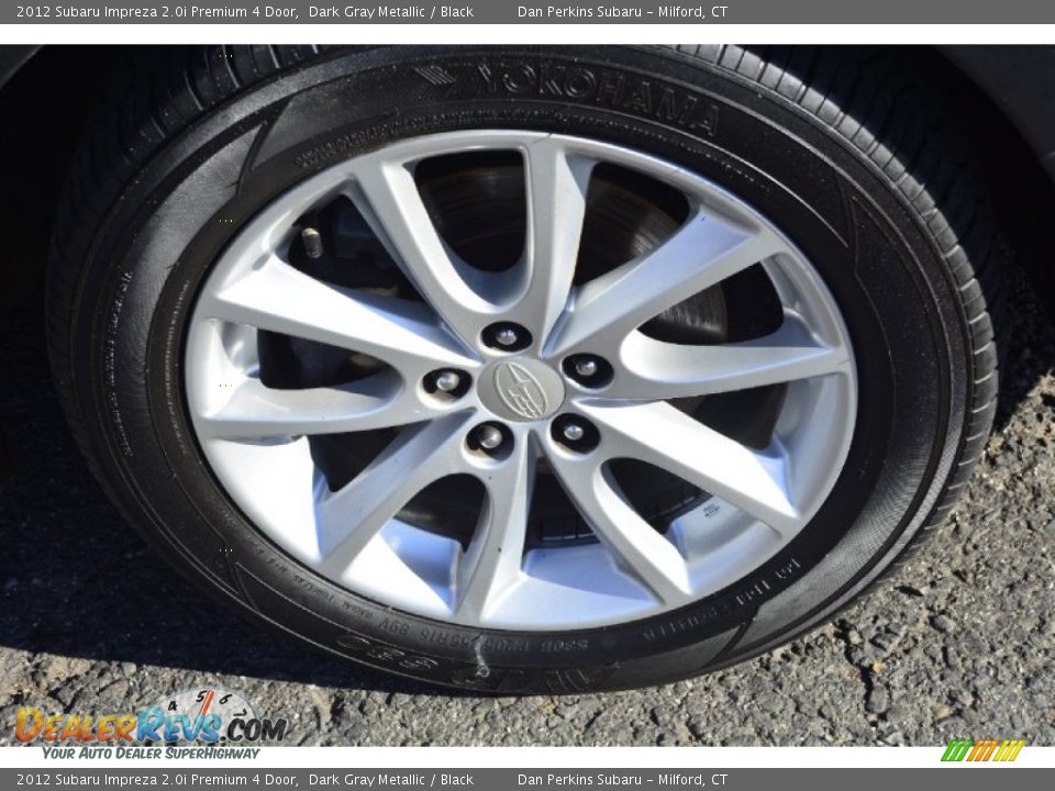 2012 Subaru Impreza 2.0i Premium 4 Door Dark Gray Metallic / Black Photo #20