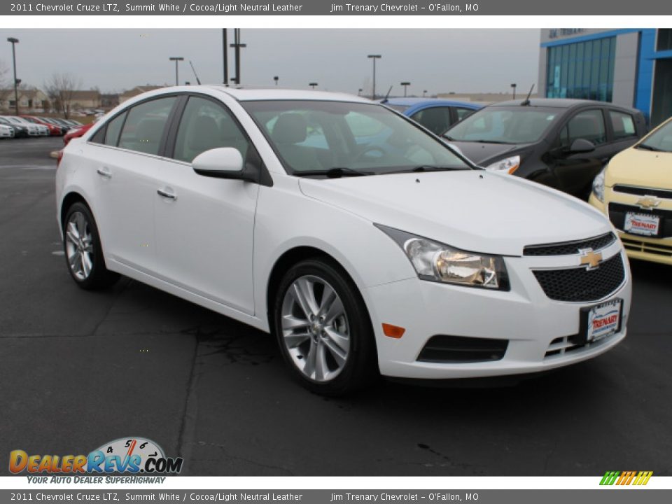2011 Chevrolet Cruze LTZ Summit White / Cocoa/Light Neutral Leather Photo #2