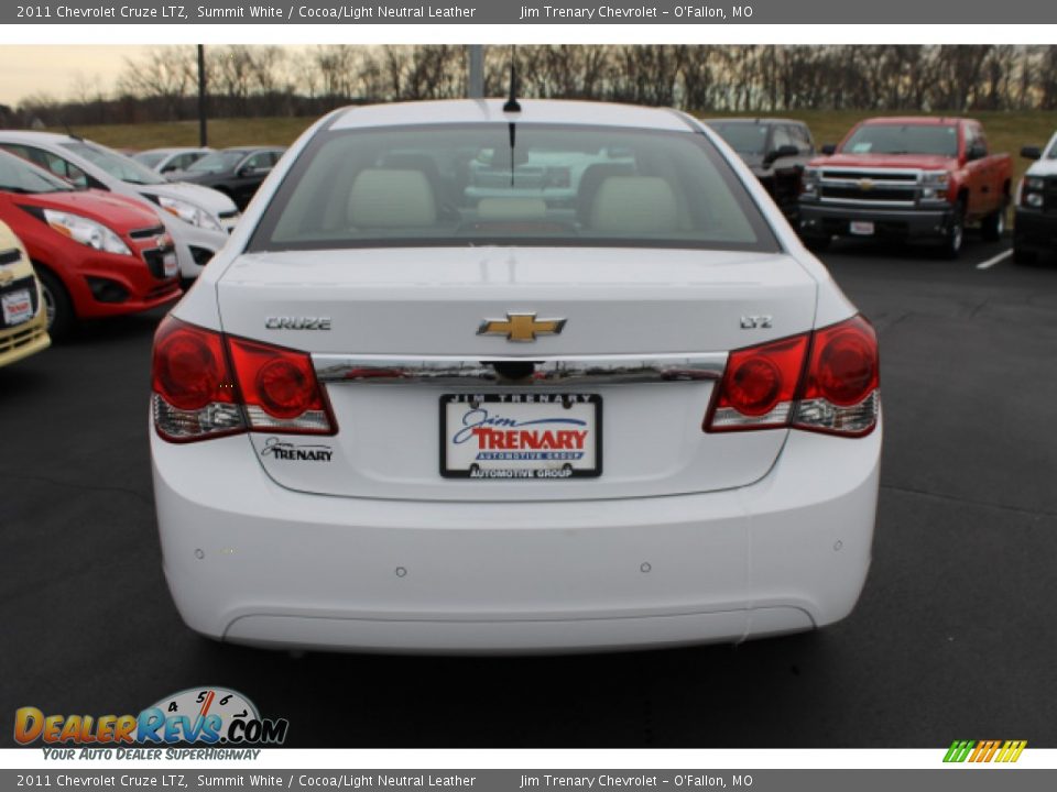 2011 Chevrolet Cruze LTZ Summit White / Cocoa/Light Neutral Leather Photo #6