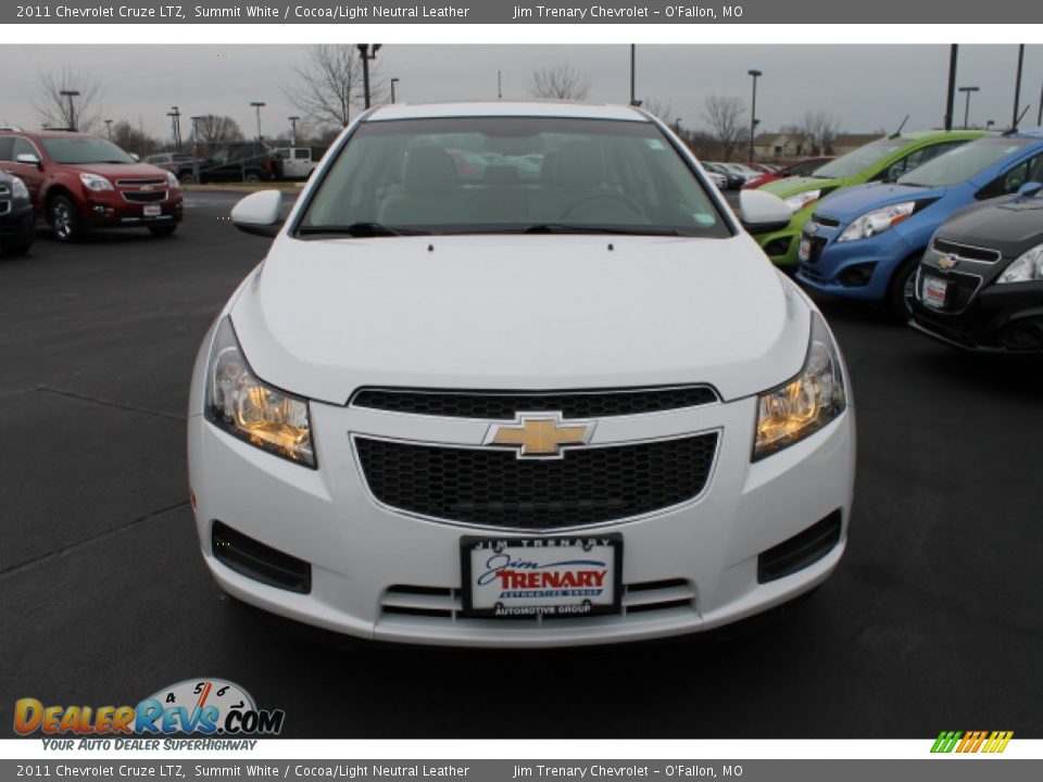 2011 Chevrolet Cruze LTZ Summit White / Cocoa/Light Neutral Leather Photo #8