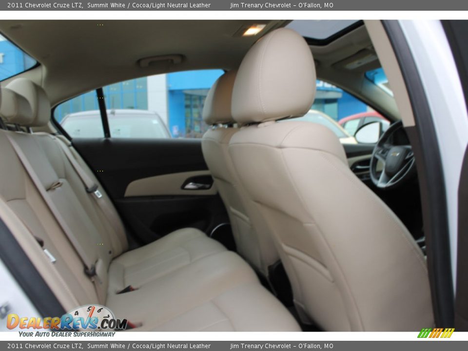 2011 Chevrolet Cruze LTZ Summit White / Cocoa/Light Neutral Leather Photo #9