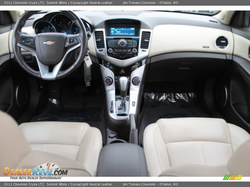 2011 Chevrolet Cruze LTZ Summit White / Cocoa/Light Neutral Leather Photo #10
