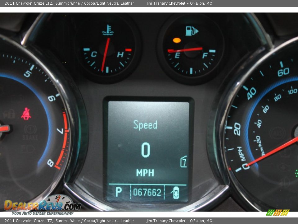 2011 Chevrolet Cruze LTZ Summit White / Cocoa/Light Neutral Leather Photo #14