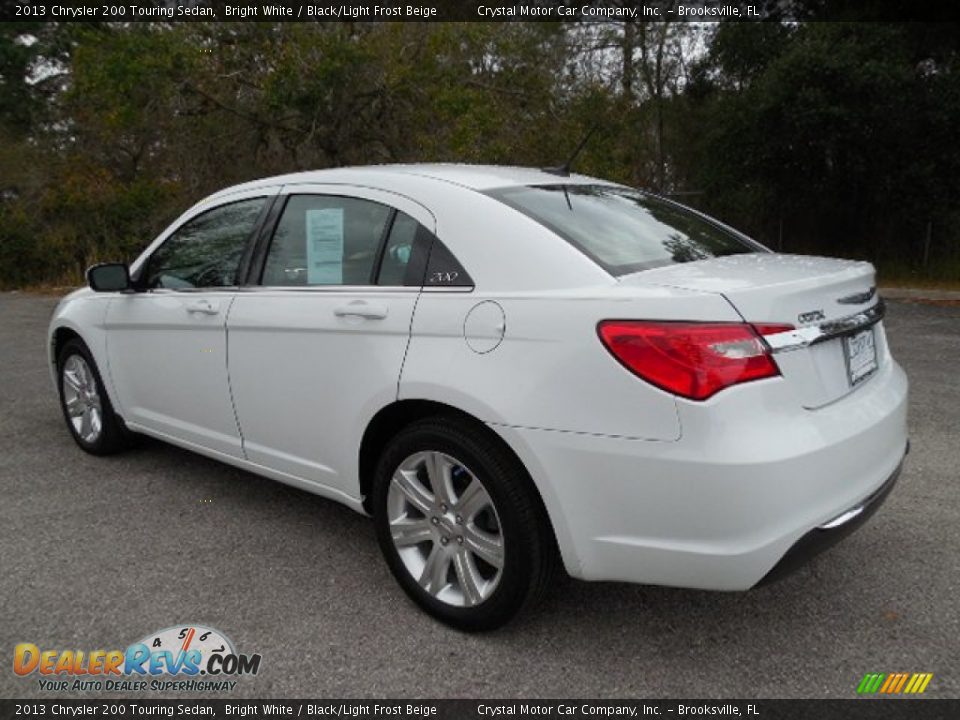 2013 Chrysler 200 Touring Sedan Bright White / Black/Light Frost Beige Photo #3