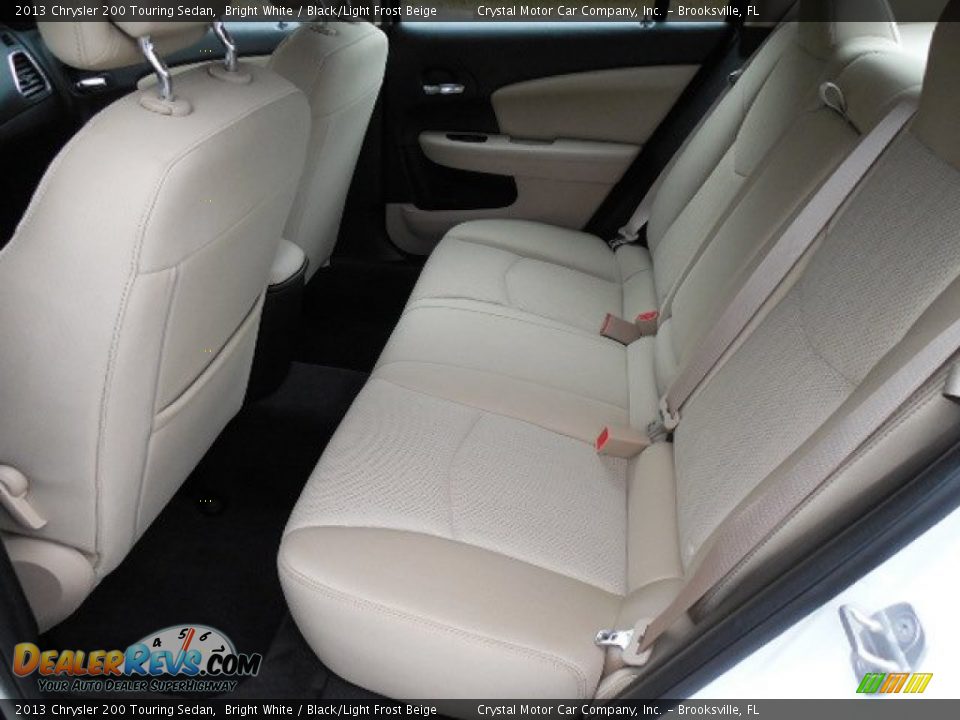 2013 Chrysler 200 Touring Sedan Bright White / Black/Light Frost Beige Photo #5