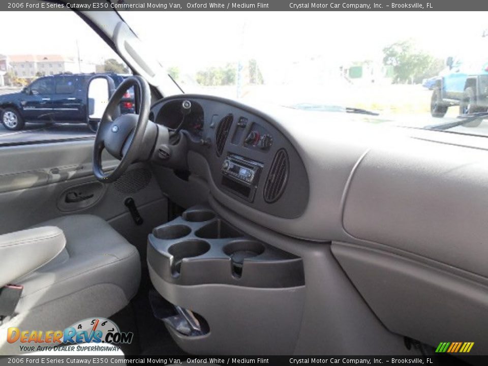 2006 Ford E Series Cutaway E350 Commercial Moving Van Oxford White / Medium Flint Photo #14