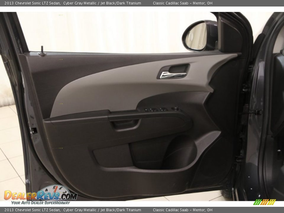 2013 Chevrolet Sonic LTZ Sedan Cyber Gray Metallic / Jet Black/Dark Titanium Photo #4