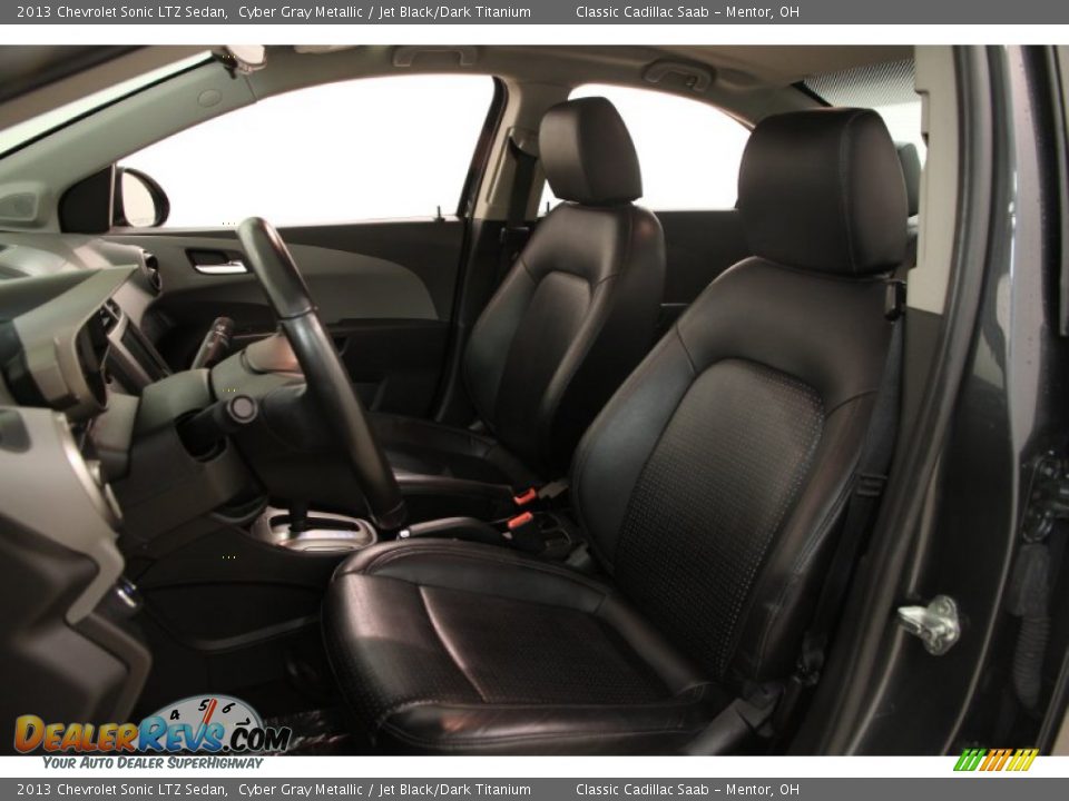 2013 Chevrolet Sonic LTZ Sedan Cyber Gray Metallic / Jet Black/Dark Titanium Photo #5