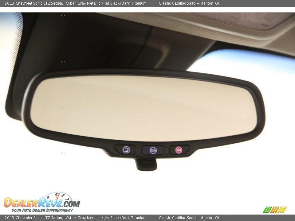 2013 Chevrolet Sonic LTZ Sedan Cyber Gray Metallic / Jet Black/Dark Titanium Photo #8