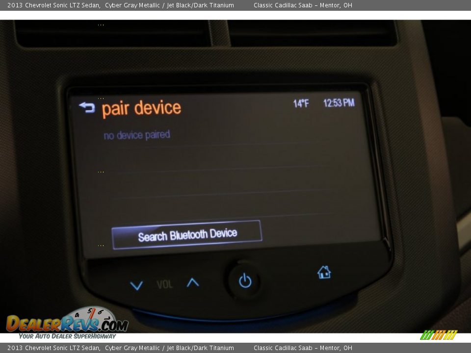 2013 Chevrolet Sonic LTZ Sedan Cyber Gray Metallic / Jet Black/Dark Titanium Photo #12