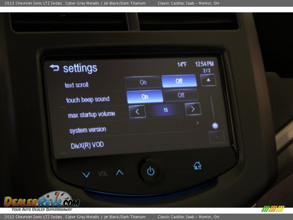 2013 Chevrolet Sonic LTZ Sedan Cyber Gray Metallic / Jet Black/Dark Titanium Photo #15