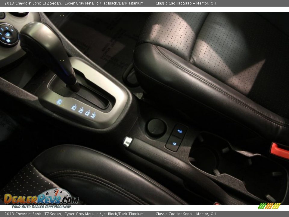 2013 Chevrolet Sonic LTZ Sedan Cyber Gray Metallic / Jet Black/Dark Titanium Photo #16