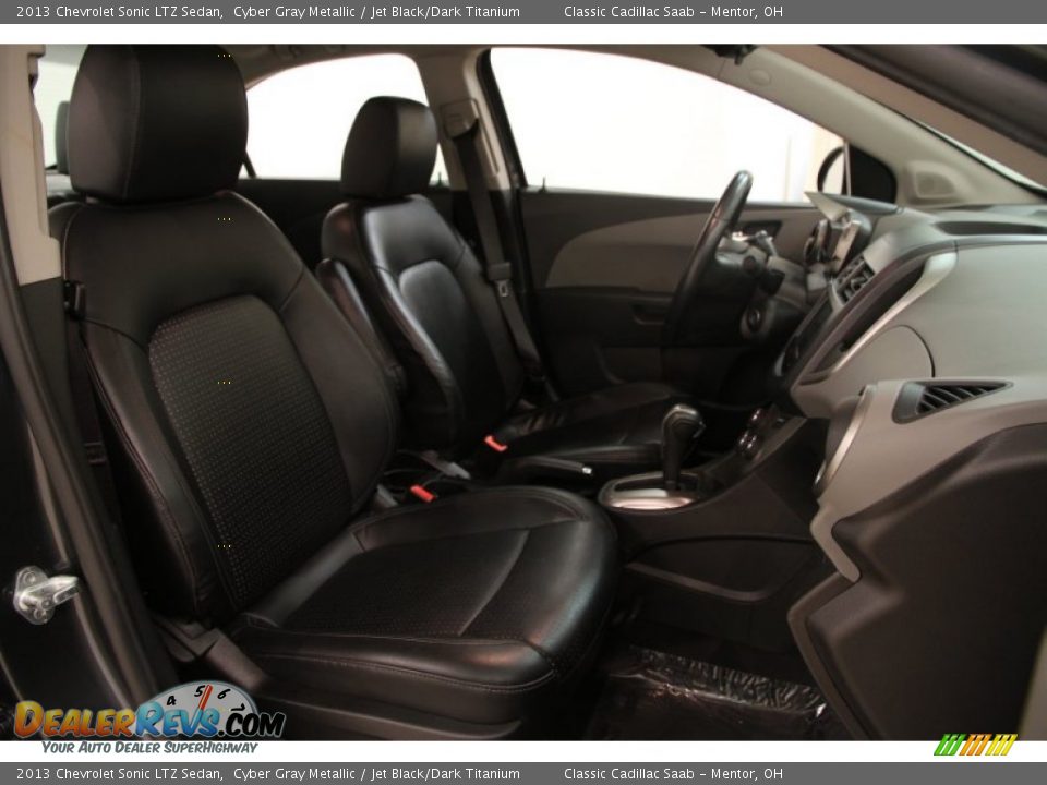 2013 Chevrolet Sonic LTZ Sedan Cyber Gray Metallic / Jet Black/Dark Titanium Photo #17