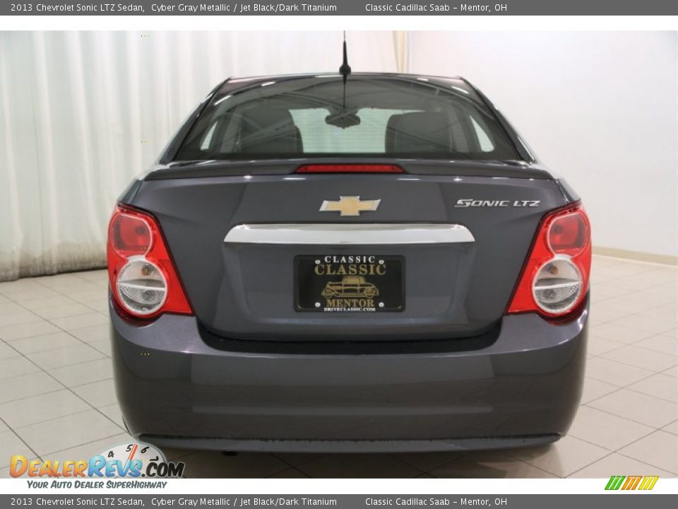 2013 Chevrolet Sonic LTZ Sedan Cyber Gray Metallic / Jet Black/Dark Titanium Photo #20