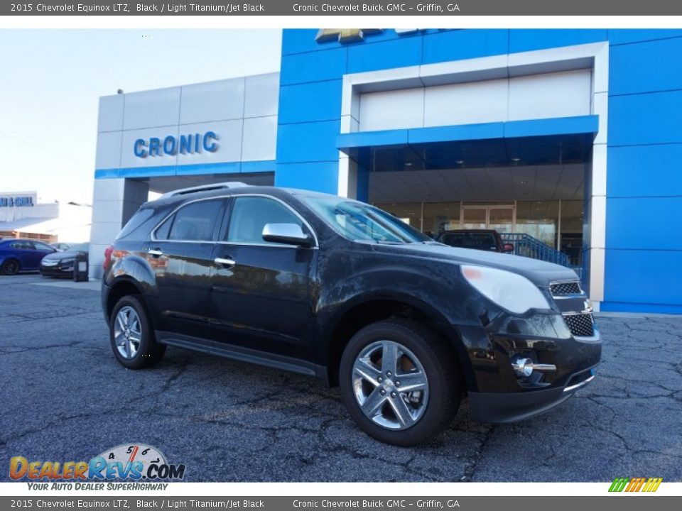 2015 Chevrolet Equinox LTZ Black / Light Titanium/Jet Black Photo #1