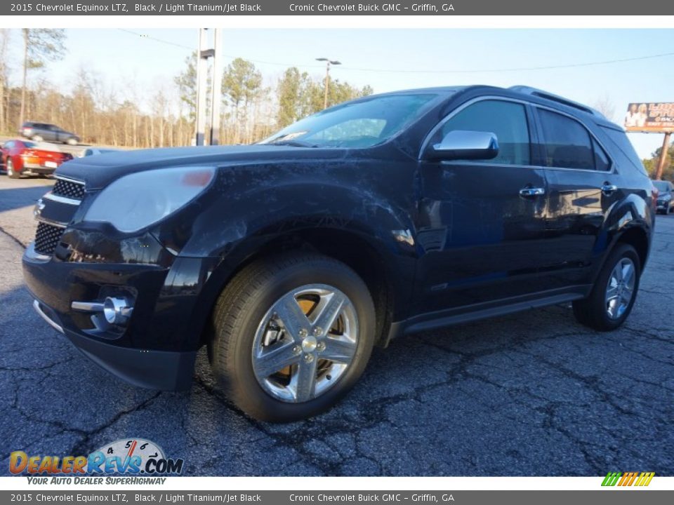 2015 Chevrolet Equinox LTZ Black / Light Titanium/Jet Black Photo #3