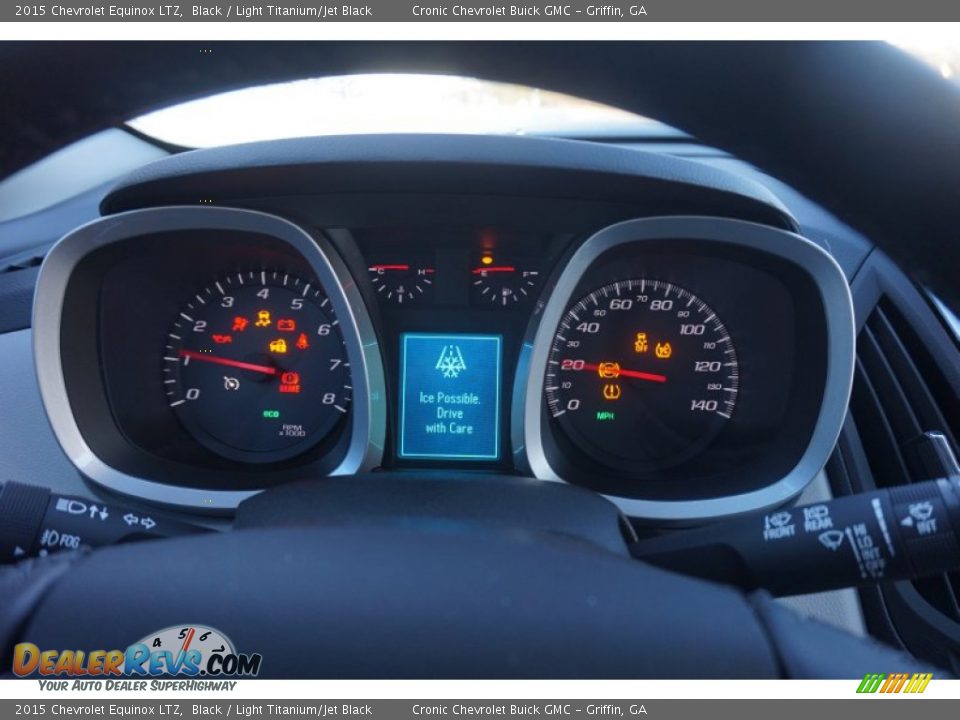 2015 Chevrolet Equinox LTZ Black / Light Titanium/Jet Black Photo #13